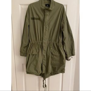 Urban Outfitters BDG Long Army Green Jacket